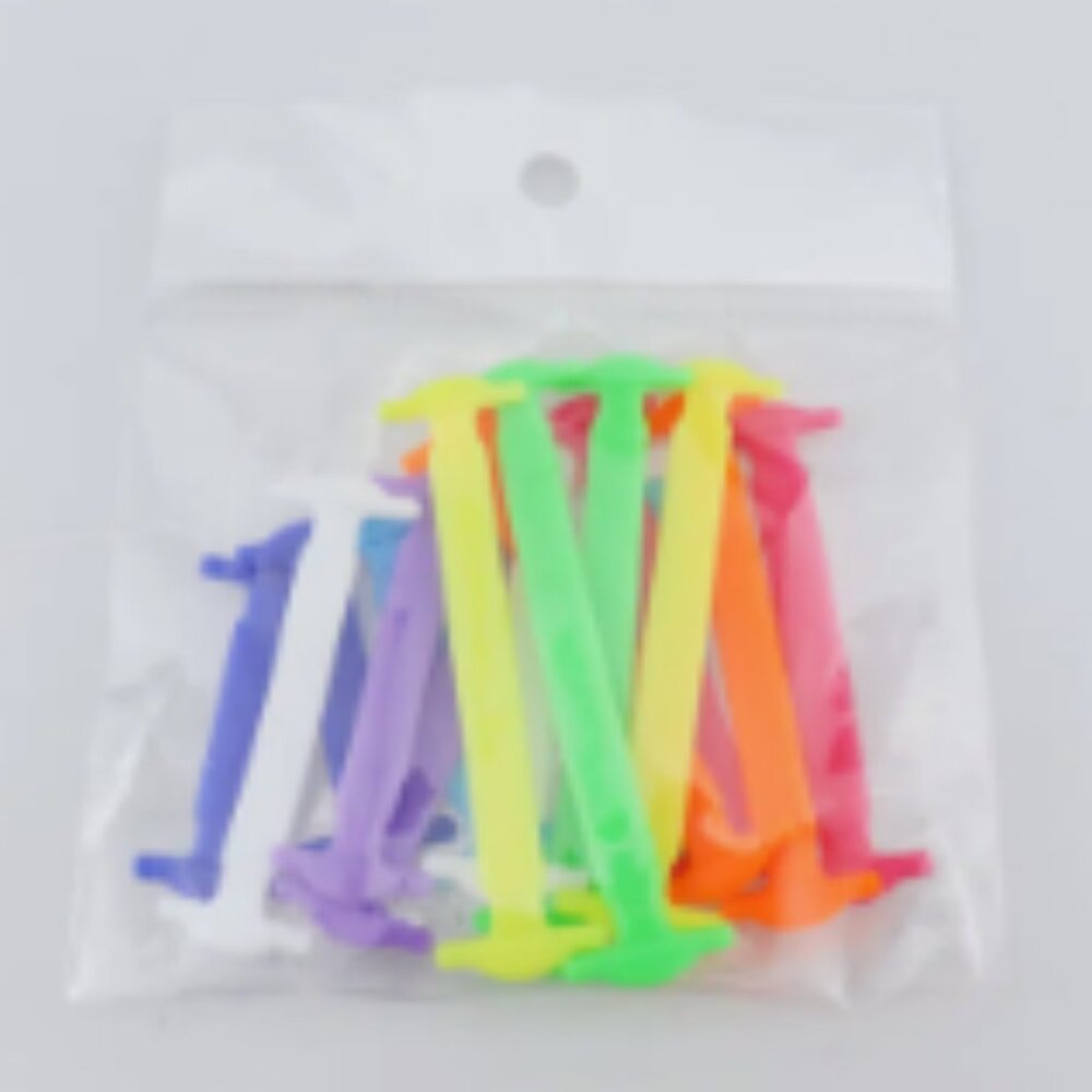 NWT Shoelaces No Tie Tie-less Tieless No Lace Shoe Lace Tennis Shoes Sneakers MC